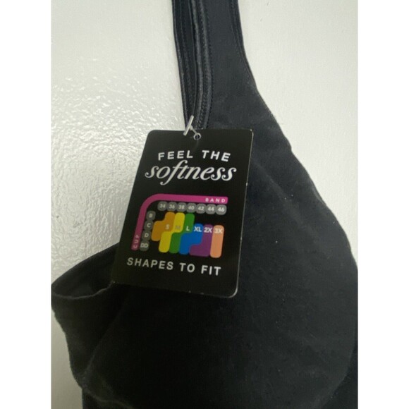 Bali Comfort Black Bra Revolution All Around Flexes Fit Size M 3484 Wireless - Picture 4 of 9